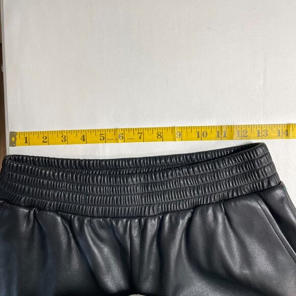 Dolce‎ Cabo Faux Leather Jogger Pants Womens Medium Black Pull On High Rise - Picture 9 of 11